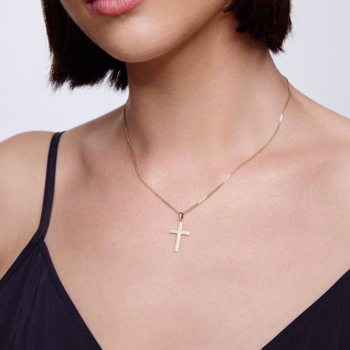 złoty gładki krzyżyk damki lub męski 333 na Arena.pl