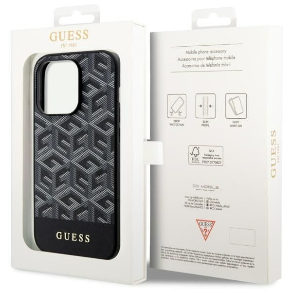 Etui Guess do iPhone 14 Pro, Czarny, MagSafe zdjęcie 8