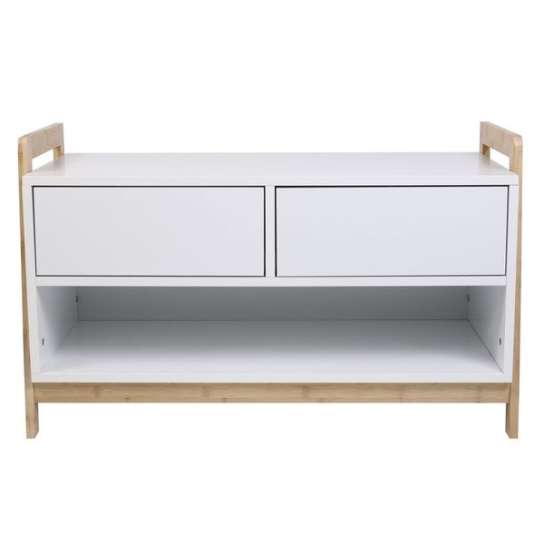 Szafka Kopenhaga biała/ naturalna zdjęcie 3