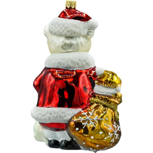 Bombka choinkowa: Mikołajowy Miś z Prezentami na Arena.pl