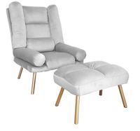 FOTEL TOKIO ROZKŁADANY Z PODNÓŻKIEM N. ZŁOTA MG39