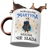 Kubek Bordowy Dla Martyny Żony Koleżanki Prezent Z Nadrukiem Ze Zdjęciem