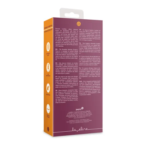 loveline merlot grape - wibrujący zakrzywiony model do systemu strap-on na Arena.pl