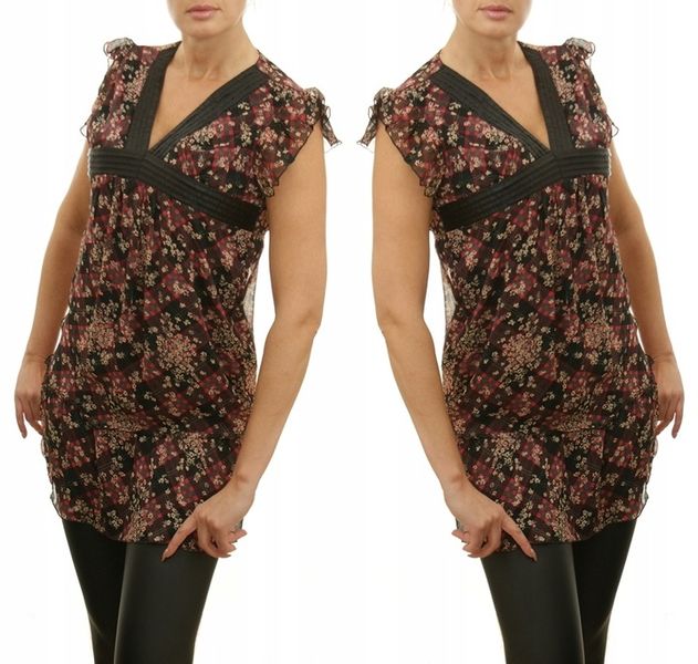 Zwiewna kobieca kwiecista tunika 1047#U zdjęcie 1