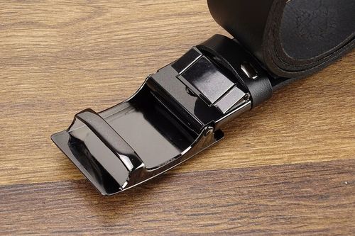 Klasyczny Czarny Męski pasek SKÓRZANY CZARNY 120cm na Arena.pl