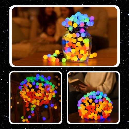 LAMPKI ŚWIĄTECZNE CHOINKOWE KULKI 200LED ZEWNĘTRZNE WEWNĘTRZNE MULTIKOLOR na Arena.pl