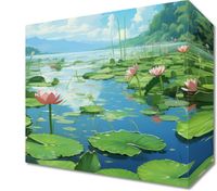 Obraz 20x20cm Sielankowy Staw Lilii