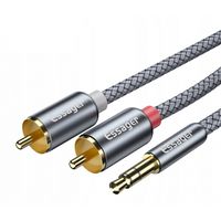 KABEL HQ mini Jack 2x RCA Cinch stereo GOLD HD 5M