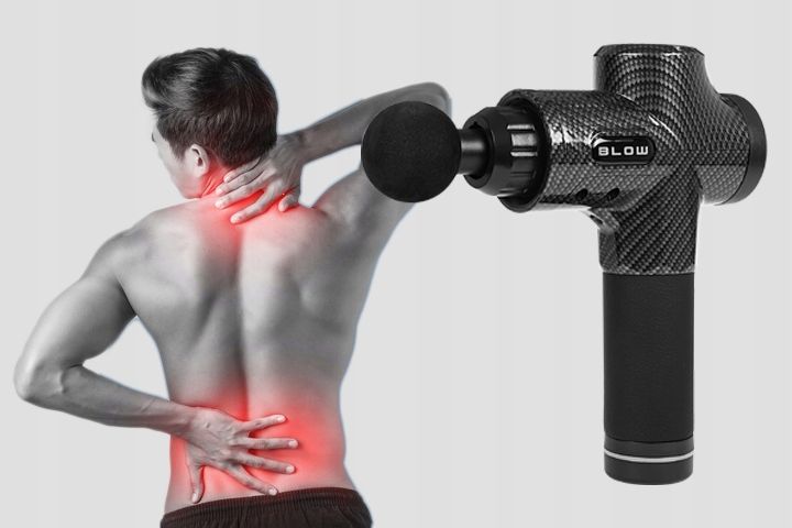 PISTOLET DO MASAŻU PLECÓW CIAŁA STÓP MASAŻER MASSAGE GUN 10 KOŃCÓWEK ZESTAW zdjęcie 13