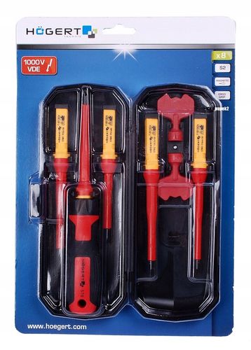 HOGERT WKRĘTAKI ŚRUBOKRĘTY DLA ELEKTRYKÓW 1000V 8e na Arena.pl