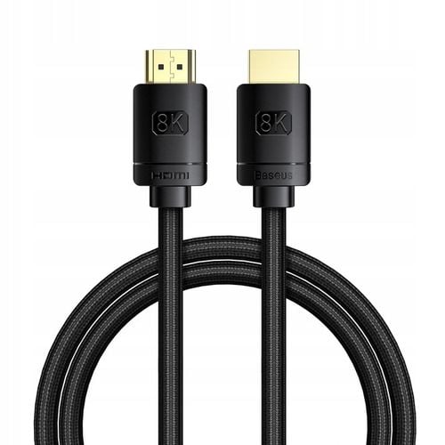 MOCNY KABEL PRZEWÓD BASEUS HDMI do HDMI 2.1 8K 60Hz UHD 3D 48GB eARC na Arena.pl
