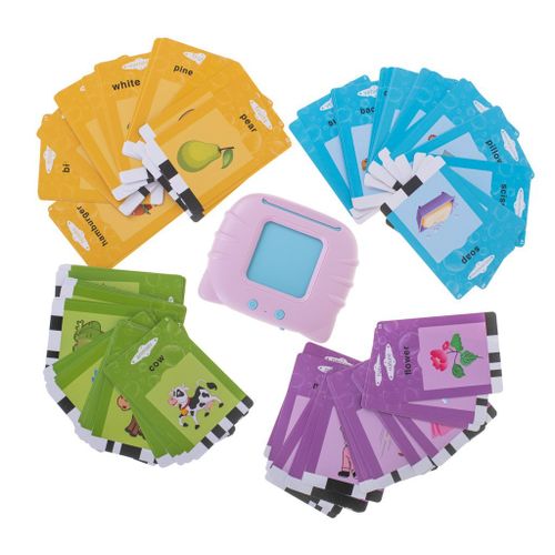 Czytnik kart edukacyjnych fiszki do nauki słówek z języka angielskiego 112 kart na Arena.pl