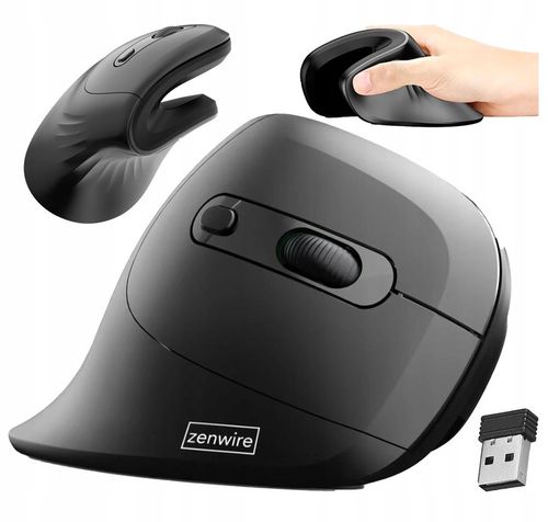 Myszka Bezprzewodowa Mysz Pionowa Wertykalna do Komputera Laptopa Komputera na Arena.pl