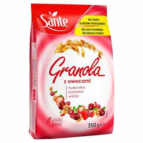 SANTE GRANOLA 350G OWOCOWA zdjęcie 1