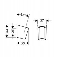 Uchwyt prysznicowy Hansgrohe 28331000 Porter S chrom