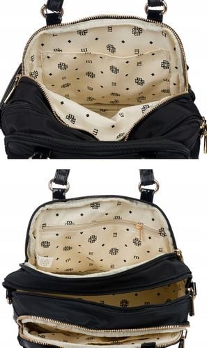 TOREBKA LISTONOSZKA MONNARI PIKOWANA SPORTOWA POJEMNA 3 KOMOROWA Czarny na Arena.pl