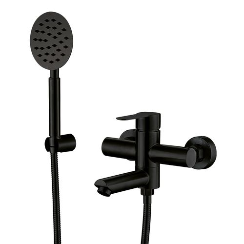 Bateria wannowa WEZER EKO3-09-BLACK  z zestawem prysznicowym na Arena.pl