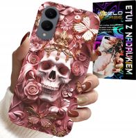 ETUI DO SAMSUNG GALAXY S25 EDGE - KOBIECE, MODNE WZORY, CZASZKA W RÓŻE