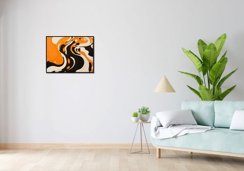 Plakat 65x50cm Tańczący Atrament na Arena.pl