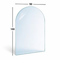 SZYBA HARTOWNA Pod Kominek Piecyk 100x90 cm SZKŁO Hartowane kominka