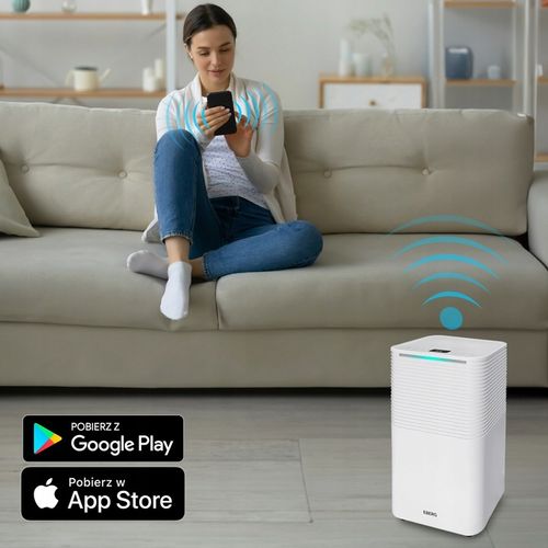 Osuszacz powietrza EBERG RICO pochłaniacz wilgoci 12l/24h WiFi na Arena.pl