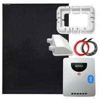 ZESTAW FOTOWOLTAICZNY 200W SOLARNY Z UCHWYTAMI MONTAŻOWYM DO KAMPERA