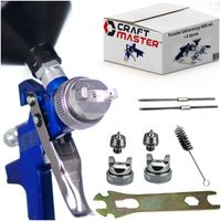 PISTOLET LAKIERNICZY do Malowania KOMPRESOREM HVLP 600ml DYSZE 1,4 1,7 2,0