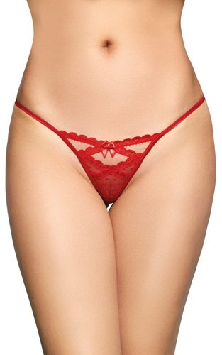 stringi koronkowe softline collection 2494 czerwone m/l na Arena.pl