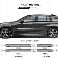 BMW 3 G21 G81 Kombi - Listwy CHROM drzwi ochronne
