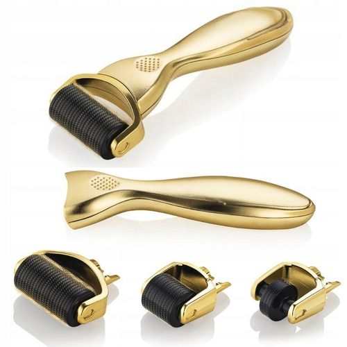 DERMA ROLLER WAŁEK MASAŻER DO MASAŻU CIAŁA TWARZY ROLOWANIA MEZOTERAPII 3x na Arena.pl