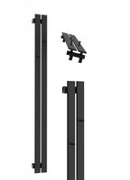 GRZEJNIK DEKORACYJNY BELLOHOOK 180x15 czarny mat