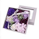 Flowerbox mydlane róże duże mydełka piękny prezent dla dziewczyny żony
