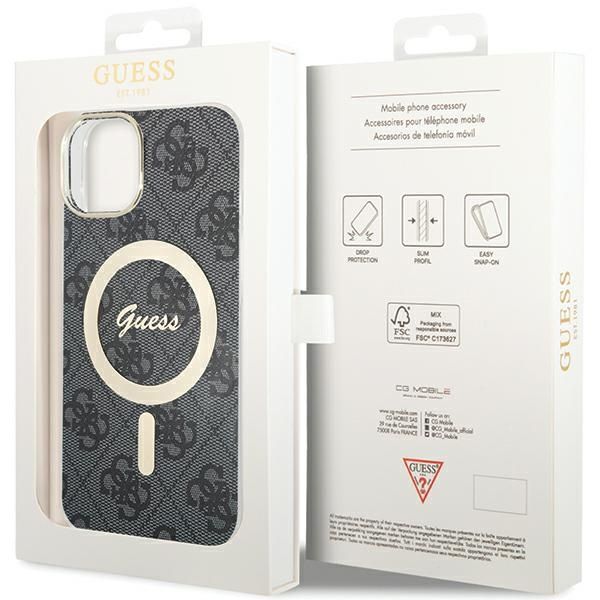 Etui Guess do iPhone 15 Plus, iPhone 14 Plus, Czarny, MagSafe zdjęcie 7