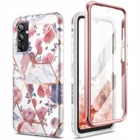 2 x MARMUROWE ETUI 360 + SZKŁO NA - GALAXY A14 4G / 5G