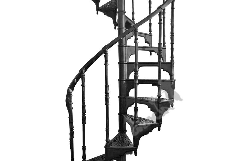 SCHODY KRĘCONE FI 1,22 M - WZÓR NR 1 - 1 TRALKA NA STOPNIU ŻELIWNE zdjęcie 8