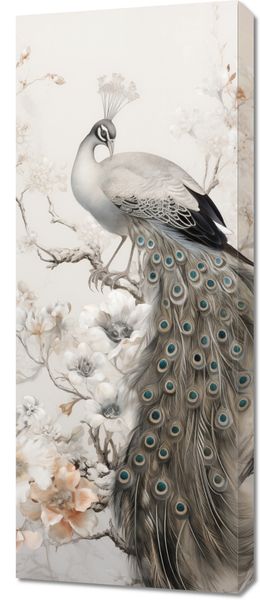 Obraz 40x100cm Pawia Gracja zdjęcie 1