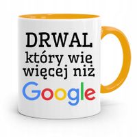 Dla Drwala Rębacza Kubek Żółty Prezent Na Urodziny Z Nadrukiem Ze Zdjęciem