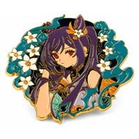 Xiao Hu Tao Ganyu | 6 cm | Metal | Przypinka Anime | Genshin Impact
