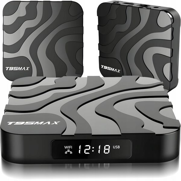 SMART TV BOX T95MAX ANDROID 9 64BIT 6K WIFI HDR USB 3.0 + PILOT KABEL zdjęcie 10