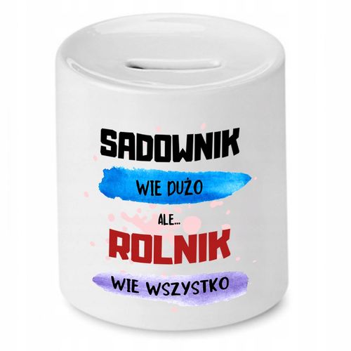 Skarbonka Prezent Dla Rolnika Wie Wszystko Z Nadrukiem Ze Zdjęciem na Arena.pl
