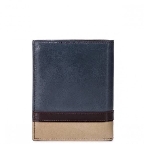 SAMMONS Krótki męski portfel Niebieski na Arena.pl