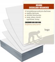Ulotki A4 5000 sztuk firmowe reklamowe USŁUGI CIESIELSKIE+ PROJEKT GRATIS