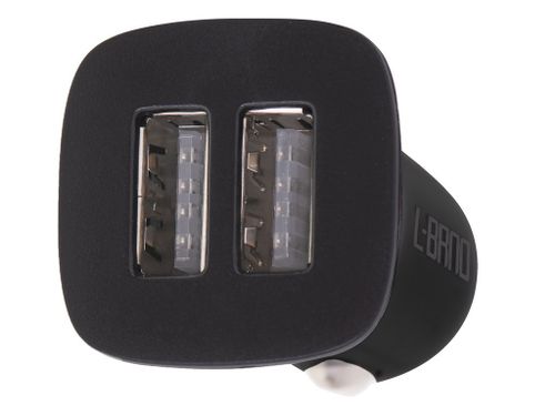 Ładowarka samochodowa Dual USB + micro czarna na Arena.pl