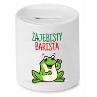 Dla Baristy Prezent Skarbonka Żajebisty Barista Z Nadrukiem Ze Zdjęciem