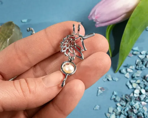 Naszyjnik Jednorożec z Dwoma Perłami - Prezent dla Dziewczyny na Arena.pl