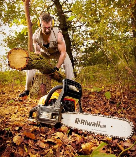 Mocna Piła Spalinowa Łańcuchowa Pilarka olej STIHL Zestaw Prowadnica Łańcuc na Arena.pl