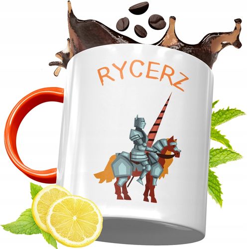 Kubek Pomarańczowy Dla Dzieci Na Dzień Dziecka Z Nadrukiem Ze Zdjęciem na Arena.pl