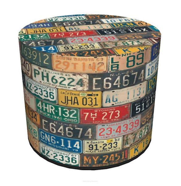 Pufa dekoracyjna Plate zdjęcie 1