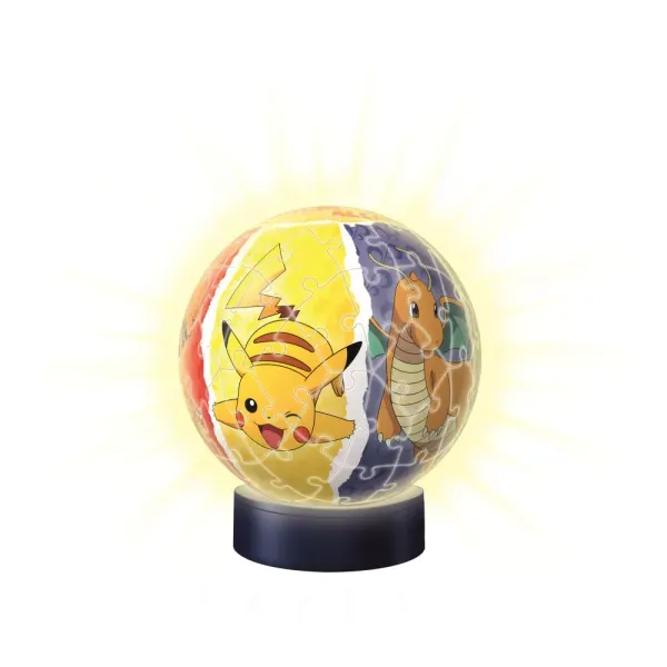 Puzzle 3D 72 elementy. Świecąca kula: Pokemon zdjęcie 3
