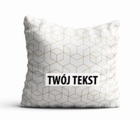 Poduszka Dekoracyjna GEOMETRYCZNA z Twoim napisem G20